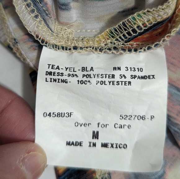 AGB Beaded Neckline Side Slit Maxi Dress Women's Size Medium - Picture 8 of 8